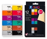 Sada farieb FIMO hmoty Basic 12x25g Staedtler