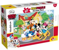 Obojstranné maxi puzzle Mickey Mouse 60 - Lisciani