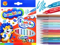 BAMBINO Glitter Markers Markers 12 farieb