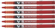 PILOT V5 Hi-Tecpoint jemná vložka červená x 6 ks