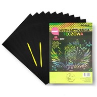 Škrabacia doska RAINBOW A4 WZ-2 (10 LISTOV) MULTICOL