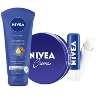 NIVEA Set Lipstick Krém na ruky Univerzálny krém