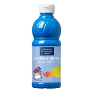 Lesklá akrylová farba - L&B- Cyan, 500 ml