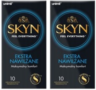 Unimil SKYN EXTRA MOISTURIZED kondómy 20 ks klasické, nelatexové