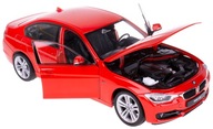 BMW 335I KOVOVÝ MODEL WELLY 1:24 ČERVENÁ