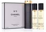 Chanel No 5 Edt Set 3 x 20 ml (sprej do kabelky a 2 náplne)