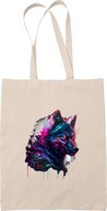 Wolf Tote Bag Wolf Print 2 Trendy Eco