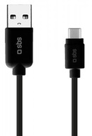 Kábel SBS USB 3.0 typu C 1,5 m čierny