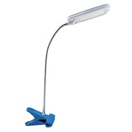 DORI LED 6W stolná lampa ON CLIP, MODRÁ