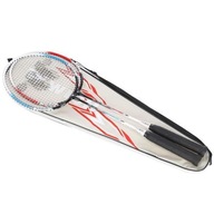 ALUMTEC 308 SADA BADMINTONOVÝCH rakiet RED+LIME WISH