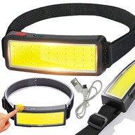 LED HLAVOVÁ LAMPA USB COB HEAD LIGHT