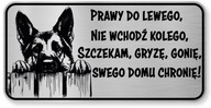 Pozor psov znak - nemecký ovčiak