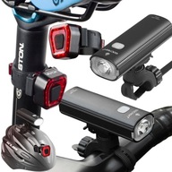 BIKE LAMPA PREDNÁ ZADNÁ VODEODOLNÉ USB REŽIMY