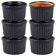 6x TEPLOTOLNÝ ramekin, miska, miska, miska na pečenie suflé dezertov