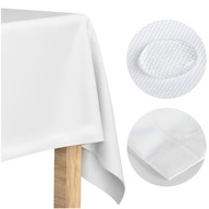Obrus ​​odolný voči škvrnám na stôl Classic Elegant White, 120x200