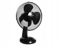 ČIERNY STOLNÝ VENTILÁTOR 30cm