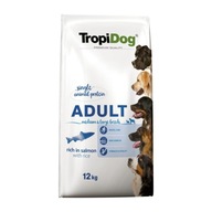 TropiDog Premium Adult Bohatý na lososa Lososa s ryžou12 kg