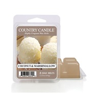 Vosk s vôňou Coconut Marshmallow Country Candle