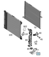 SPODNÝ DRŽIAK NA RADIÁTOR MERCEDES W205