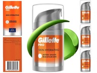 4x SOOTHING PRO balzam po holení GILLETTE SENSITIVE Skin HYDRATING 50 ml