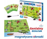 MAGNETICKÉ PUZZLE ZVIERATKÁ OBRÁZKY PUZZLE