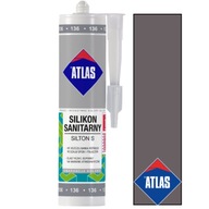 ATLAS SILIKON SILTON SANITÁRNY TMAVOSIVÝ 036 280ml