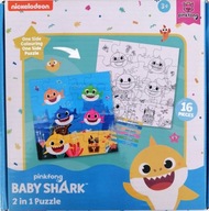 Vyfarbovacie puzzle Baby Shark s fixkami