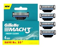 Gillette Mach 3 Fresh Clean 3 Blades Náplne do žiletky 4 kusy Originál