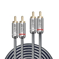 Lindy 35349 Kábel 2x RCA - 2x RCA, Cromo Line - 10m