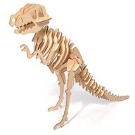 DINOSAUR T-REX PUZZLE 3D EKO MODEL Z DREVA