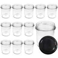 12x zaváracie dózy 350ml s vrchnákom NEW JAR JAR s vrchnákom Z55