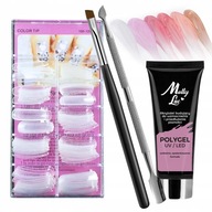 Molly Lac POLY GEL sada akrylového gélu 30ml + formy