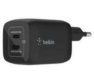 Belkin GaN 2xUSB-C 65W nástenná nabíjačka čierna