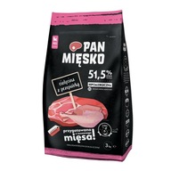 Pan Mäso Teľacie mäso s prepeličími chrumkami XS 3 kg.