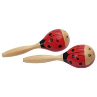 Drevené lienky maracas pár 17cm GOKI 61917