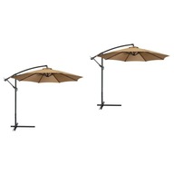 Fitting Cafe Sun Outdoor Top 2 Count Umbrella