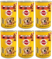 Pedigree Adult Hovädzie mäso v želé 6 x 400 g