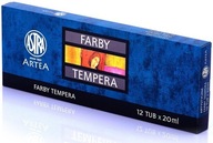 Astra temperové farby 12 ks x 20 ml ARTEA