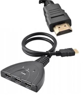 SPÍNAČ HDMI SPLITTER x3 FHD AUTOMATICKÝ SPÍNAČ