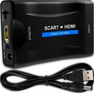 ADAPTÉR KONVERTOR SCART NA HDMI AV EURO FULL HD