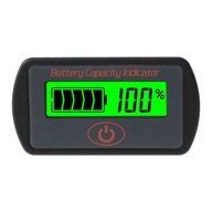 12V 24V LCD indikátor voltmetra kapacity batérie