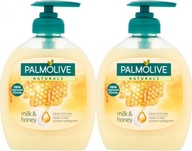 PALMOLIVE Tekuté mydlo Milk and Honey 300ml x2