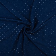 American Fabric Krepa Navy Blue Remanestones na košeli