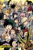 Kompilačný plagát školy My Hero Academia 61 x 91,5