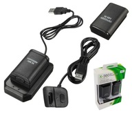 NABÍJAČKA XBOX 360 2x BATÉRIA + USB KÁBEL