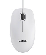 Biela káblová myš LOGITECH B100 USB 800 DPI