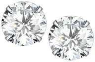 Strieborné náušnice pre dievčatá Cubic zirkón 4 mm Strieborné 925 náušnice