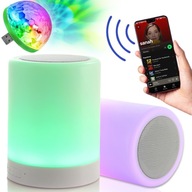 FAREBNÁ RGB LED LAMPA S BLUETOOTH REPRODUKTOROM DARČEK K NARODENINÁM DIEŤAŤA