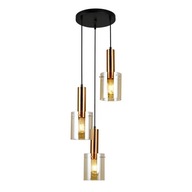 Závesné svietidlo Sardo PND-5581-3A-BRO+AMB Italux Moderné stropné LAMPA