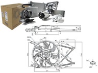 VENTILÁTOR RADIÁTORA (S POUZDROM) OPEL ASTRA G, AST